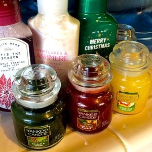 Christmas Set! Mini Candles, Hand Soaps & Lotion